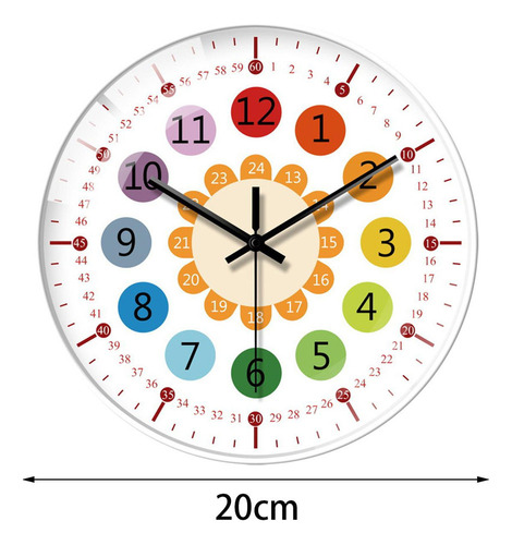A A Reloj De Pared Silencioso For Estudiante, Reloj Borde A
