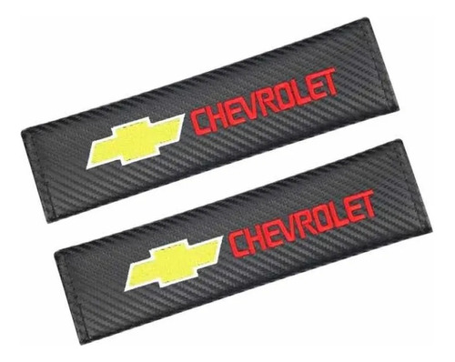 Pack 2 Cubre Cinturon De Seguridad Ecocuero Chevrolet.