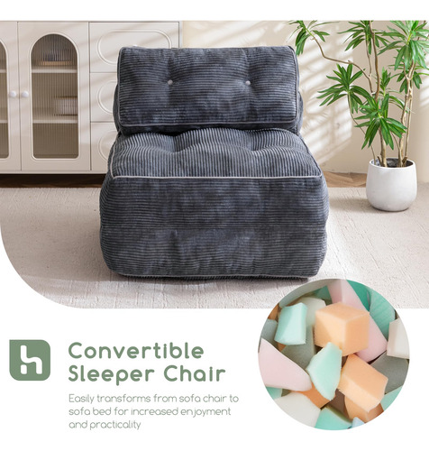 Higogogo Sofá Cama Plegable Silla Convertible Con Almohada