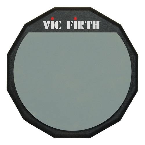 Practicador Para Bateria Vic Firth Pad 12 Ravicpad12 Color Negro Gris