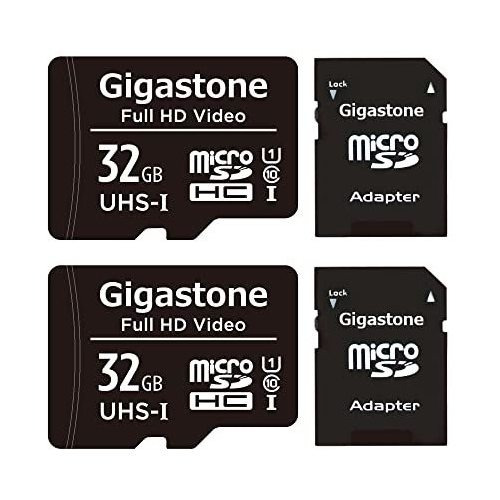 Gigastone 32gb Tarjeta Micro Sd De 2 Paquetes, Video P2w34