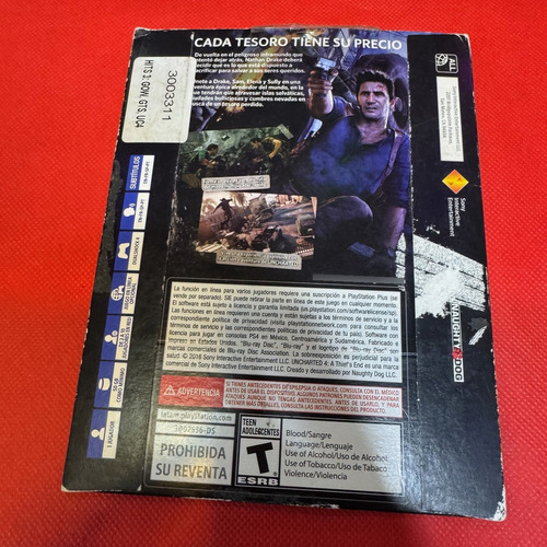 Uncharted 4 A Thief's End Play Station4 Ps4 Original (Usado)
