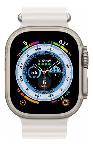 Malla Ocean Loop Para Reloj Apple I Watch Ultra 49 Genérica Blanco 4.9 Cm