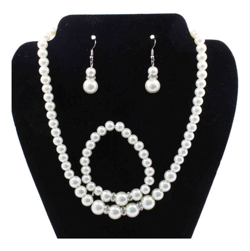 Conjunto De Collar Y Pendientes W Para Mujer Con Diamantes Y