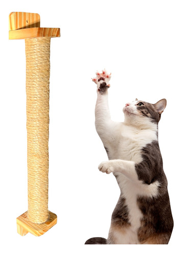 Arranhador Parede P/ Gatos Vertical Sisal Poste Corda Pet 