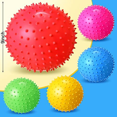 Paquete De 10 Bolas Knobby De 9 Pulgadas, Bolas Sensoriales