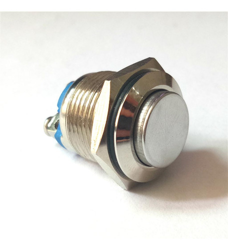16 Mm Metal Pulsador Interruptor Momentáneo Cierre Seguro