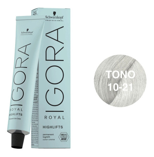  Tinte Profesional Igora Royal 60ml+oxidante Tono 10-21
