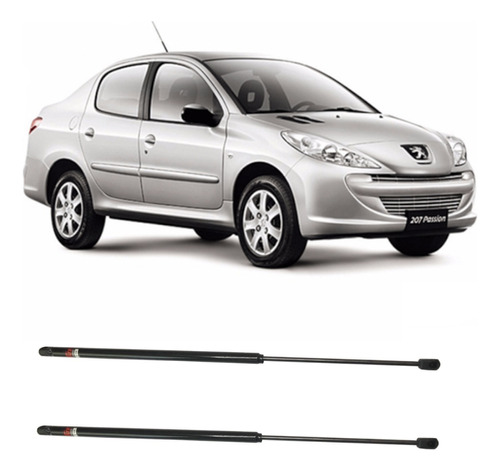 Kit X2 Amortiguador Baul Peugeot 207 Desde Año 2008