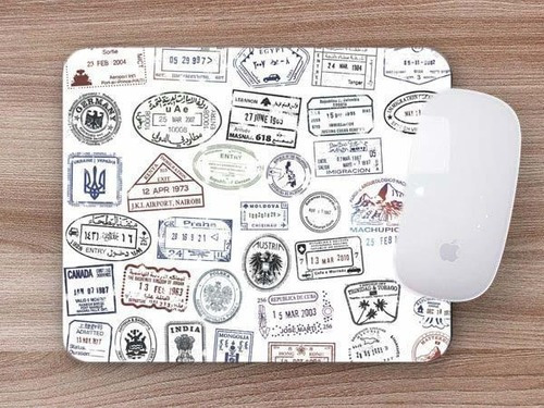 Mouse Pad Carimbos Passaporte