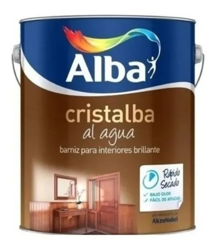 Cristalba Barniz Al Agua Brillante Alba X 1 Lt 