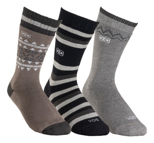 Pack X 3 Medias Termicas Urbanas, Gruesas, Sox, Hombre