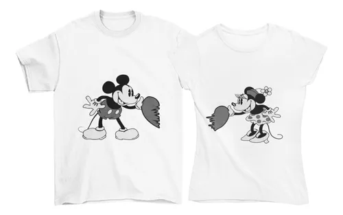 Playera D o Pareja Mickey Minnie Mouse Vintage Novios 01