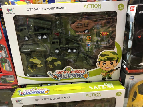 Set Militar Juguete Guerra Helicoptero Tanque Vehiculos Mas