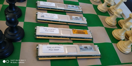 Imagem 1 de 2 de Memoria De Servidor Ddr2 16gb ( 4 X 4gb)
