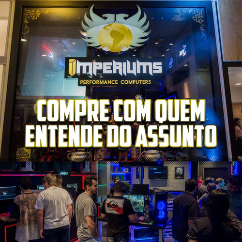 Pc Completo Gamer Imperiums + Monitor + Kit Gamer Para Jogos