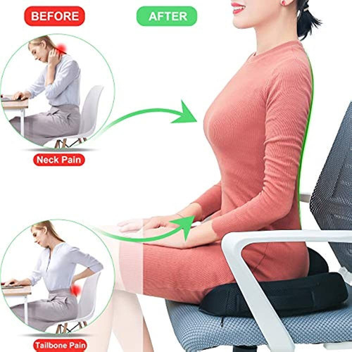 Huisilk Seat Cushion For Office Chair - 100% Pure Memory Foa