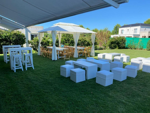 Imagen 5 de 10 de Carpas Sillas Gazebo Mesas Altar Vajilla Living Pisos Madera