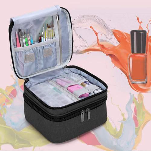 Luxja Nail Polish Carrying Case - Holds 20 Bottles 15ml - 0