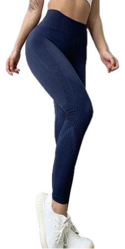 Leggins Deportivos Gym Casual Licra Súper Calidad Moda Fle M