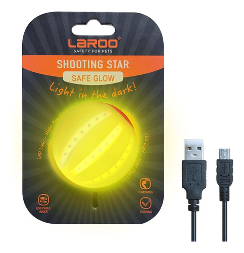 Laroo Bolas Led Para Perros, Bola Led Recargable Por Usb, B.