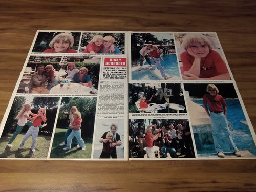 (q002) Ricky Schroder * Clippings Revista 2 Pgs (Usado)