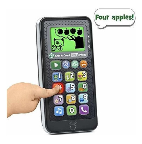 Teléfono Leapfrog Chat And Count Emoji, Negro