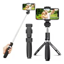 Comprar Bastão Pau De Selfie Tripé 70cm Sem Fio Bluetooth Para Video Foto Controle Remoto Suporte Monopé Retrátil Compatível Com Todos Celulares