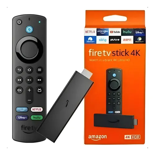 Fire Tv Stick 4k Amazon Controle Remoto Por Voz Com Alexa | Frete