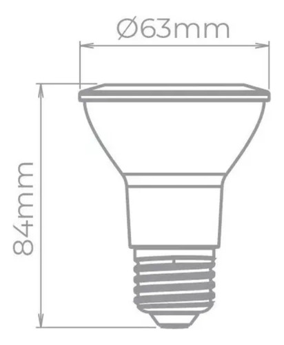 Kit 4x Lâmpada Par 20 Stella 5,5w Branco Frio Sth9020/65