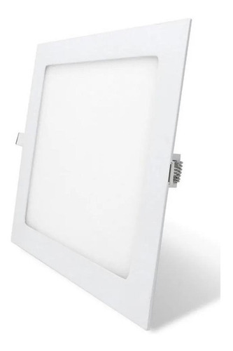 Lampara Panel Led 6w Empotrar Cuadrado Luz Calida 3500k 