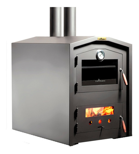 Imagen 4 de 8 de Combo Horno Tromen Leña Trh Apoyo+termo Lusqtoff Tl1-9 Cuota