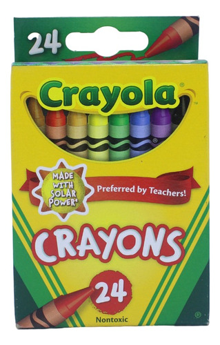 Colores Crayones Crayola 24 Colores No Toxico Express