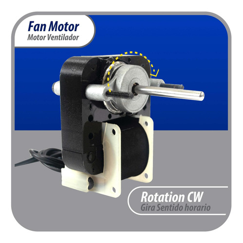 Motor Vent. Evaporador Universal Kit Em670 110v Aspa 4 - 5.4
