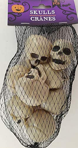 Halloween Mini Cráneos Humanos Plástico Krqmx