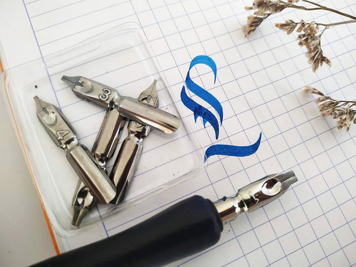 Imagem 3 de 6 de Kit Bico De Pena Sinoart Caligrafia Desenho Lettering