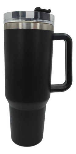Termo Deportivo 40 Oz 1200ml De Cafe Tequila Manterner Temp. Negro
