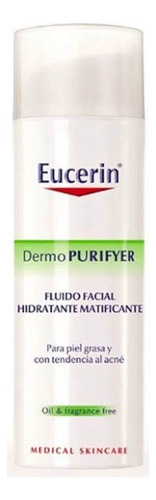 Eucerin Dermopuryfer Fluido Facial Hidrata Matificante 50ml Tipo de piel Grasa