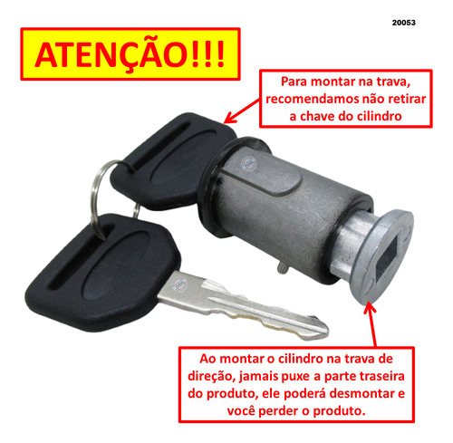 Cilindro Miolo Ignição Partida Chave Ford Cargo 1985-2019