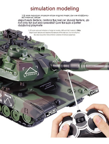 1:32 Tanque Rc Militar Estados Unidos M1a2.