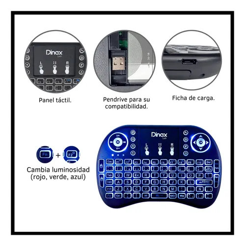 Teclado inalambrico con luz led new arrivals