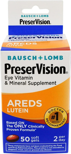 Bausch + Lomb Preservision Con Lutein 50capsulas