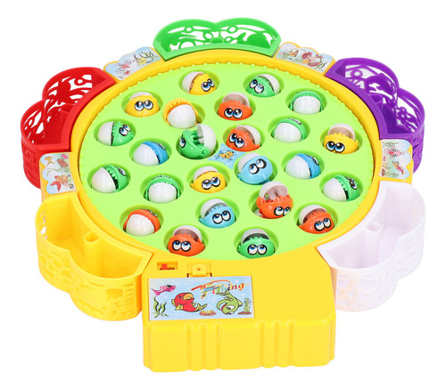 Juego De Pesca, Juego De Pesca Giratorio Con 24 Peces Y 5 Ca