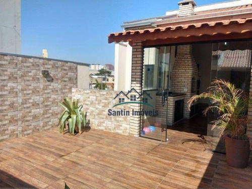 Imagem 3 de 20 de Cobertura Sem Condomínio De 112 M² Com 02 Quartos Planejados (sendo 01 Suíte) À Venda, Por R$ 550.000 - Silveira - Santo André/sp - Co0747