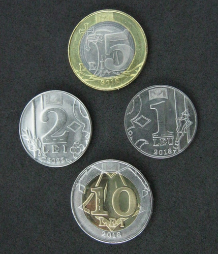 Moldávia Set 4 Moedas Fc - Formam Cabeça De Touro 2018 /2022