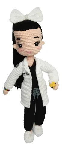 comprar Muñeca Amigurumi De Qfb Tejida A  A Crochet 40 Cms De Altura
