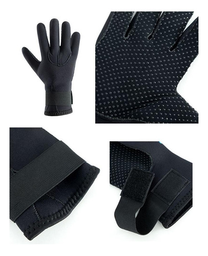 Guantes De Neopreno, 1 Par, Unisex, Antideslizantes, Para Bu