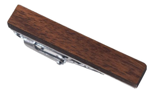 Modern Wood Tie Clip In Stylish Copper Design