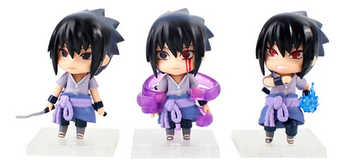 Figura Sasuke Poderes Colección X3 Naruto Anime + Obsequio 