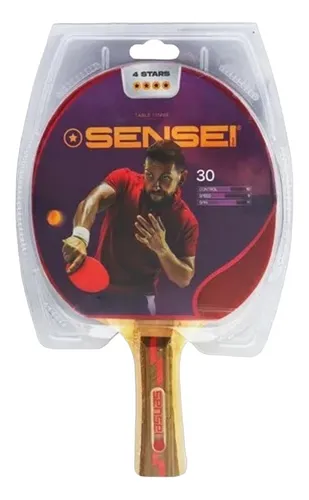 Paleta Ping Pong Sensei 4 Stars Tenis De Mesa Profesional